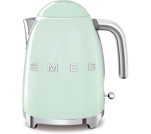 Smeg KLF03PGUK Jug Kettle Pastel Green Retro Style Cordless Kitchen Kettle