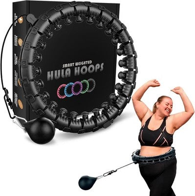 K-MART Smart Hoops Weighted Hula Hoop 24 Detachable Sections 360 Spin