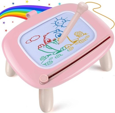 Smasiagon Magnetic Drawing Board - Travel Toys For Kids, Light Pink