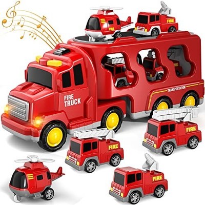 EPPO 5-in-1 Toddler Fire Truck Toy Set for Ages 3-9