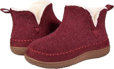 Zizor Women's Moccasin Bootie Slippers Memory Foam Rubber Sole Black 7 UK