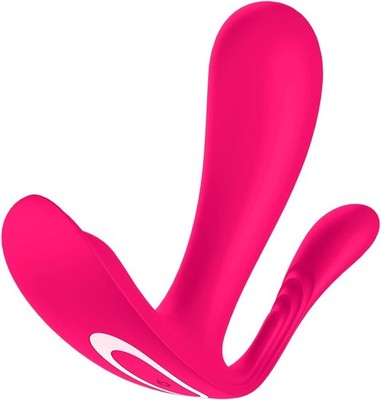 Satisfier Top Secret+ Connect Bluetooth Massager Toy 11cm Dual Motor Pink