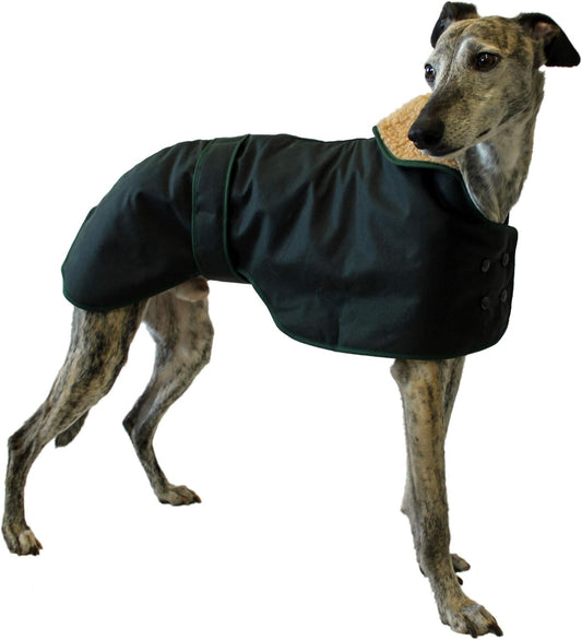 Cosipet Greyhound Hunter 30in 75cm Green Dog Coat Fleece Winter Walking Wear