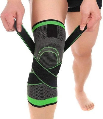Fittoo Knee Brace (Single Green Large) Compression Sleeve Pain Relief Support