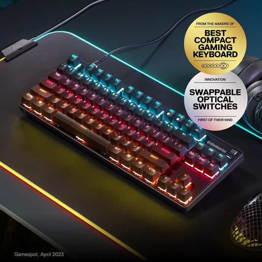 SteelSeries Apex 9 TKL Optical Gaming Keyboard Adjustable Actuation