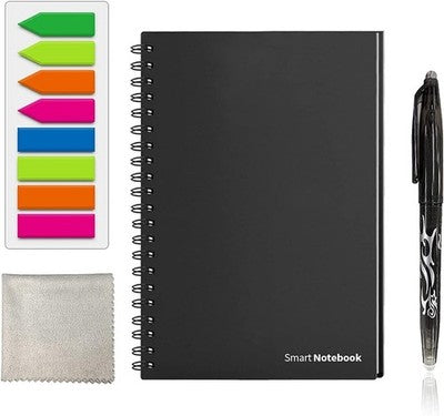 Guyucom Reusable Smart Notebook, Digital Notepad A6 Lined Dotted