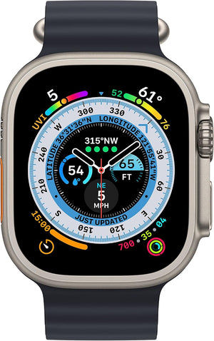 Apple Watch Ultra (GPS + Cellular, 49mm) Titanium Case + Midnight Ocean Strap