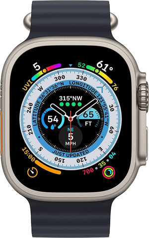 Apple Watch Ultra (GPS + Cellular, 49mm) Titanium Case + Midnight Ocean Strap