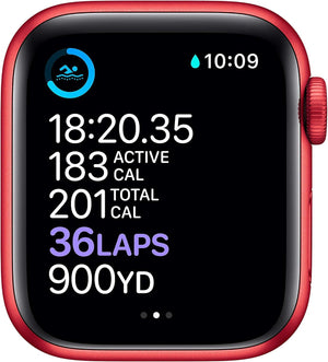 Apple Watch Series 6 (GPS+Cellular, 40mm) PRODUCT(RED) Case + Red Strap