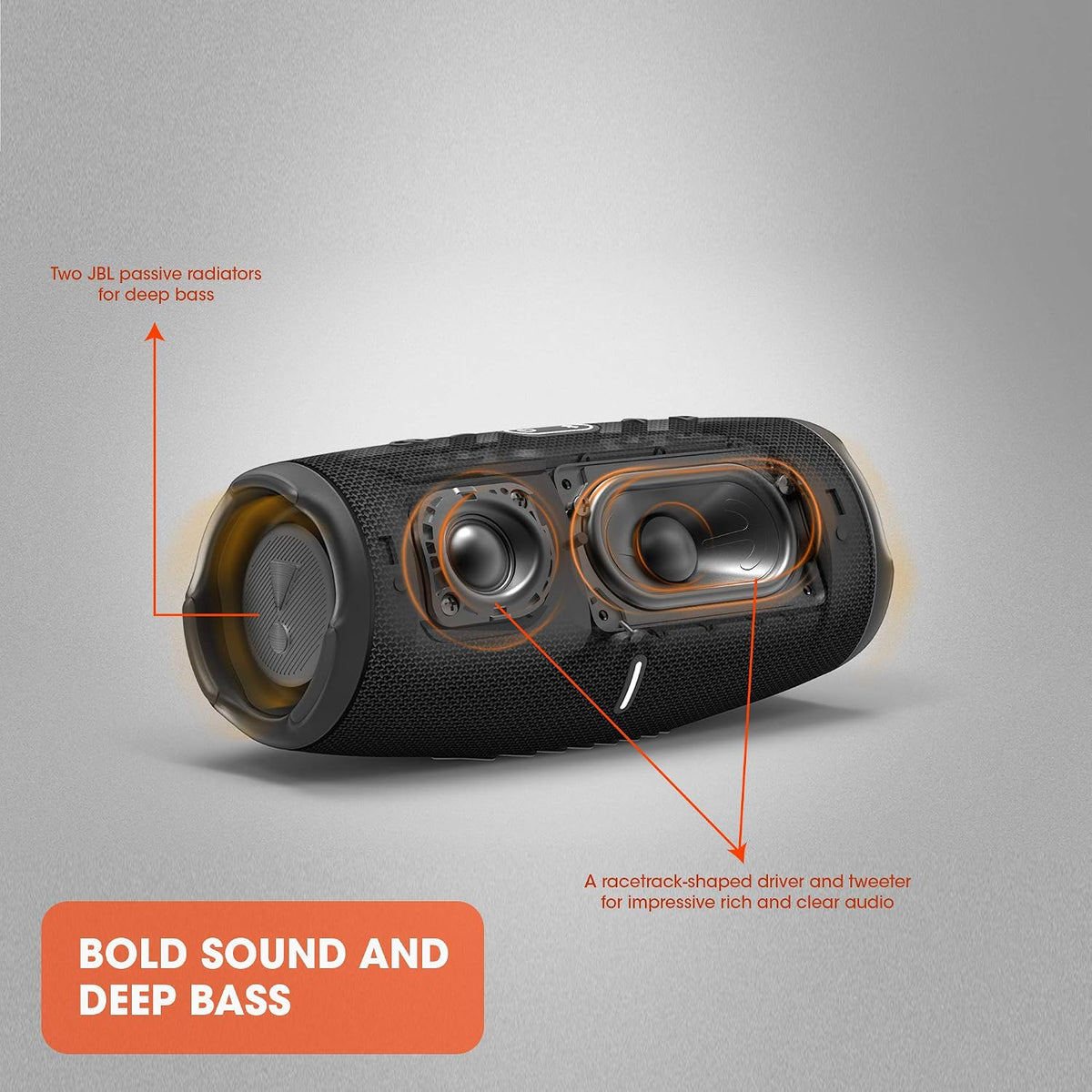 JBL Charge 5 Portable Wireless Bluetooth Speaker Waterproof - Black