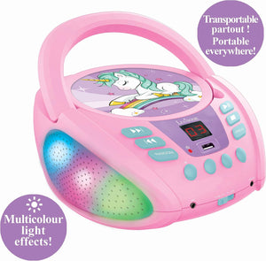 RCD109UNI Bluetooth Boombox - Unicorn