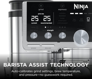 Ninja Luxe Pro ES701UK 3-in-1 Bean to Cup Coffee Machine with Grinder - Silver