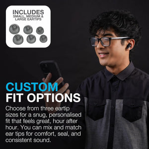 JLab Go Pods ANC True Wireless Headphones - Black