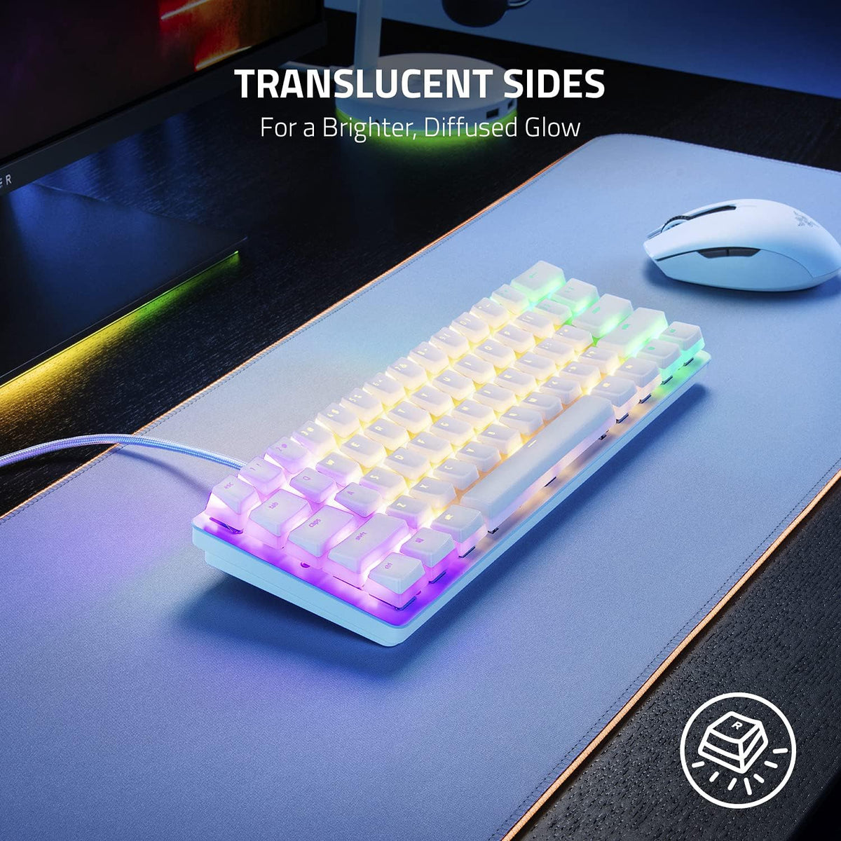 Razer Phantom Pudding Keycap Upgrade Set Optical Switch Translucent - Mercury - view 3