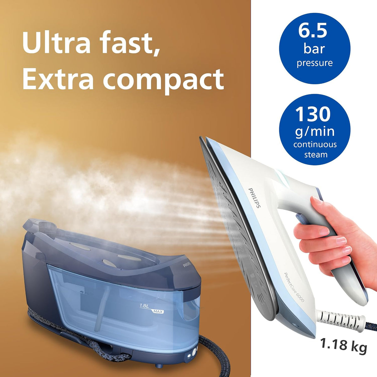 Philips PSG6026/20 PerfectCare 6000 Steam Generator Iron
