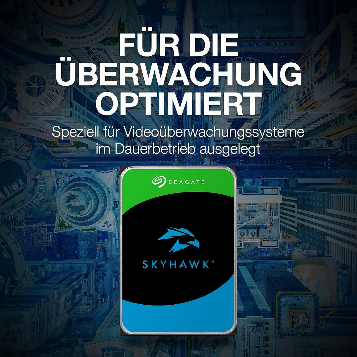 Seagate Skyhawk 2TB Internal Hard Drive, 3.5in SATA 64MB Cache
