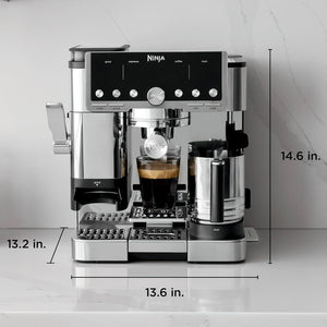 Ninja Luxe Café Pro ES701UK 3-in-1 Coffee Machine with Grinder - Silver