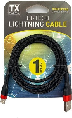 Tx Think Xtra Apple Iphone Charging Lead - Tangle Free - 1M