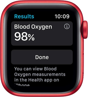 Apple Watch Series 6 (GPS, 40mm) Red Aluminium Case + Red Strap