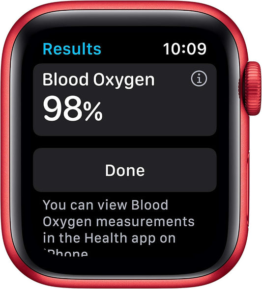 Apple Watch Series 6 (GPS, 40mm) Red Aluminium Case + Red Strap