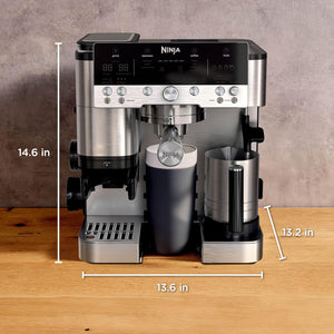 Ninja Luxe Cafe Premier ES601UK Bean to Cup Coffee Machine - Silver & Black