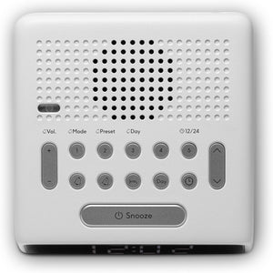 Roberts ORTUSFM FM Digital Clock Radio Dual Alarms Large LCD Display White