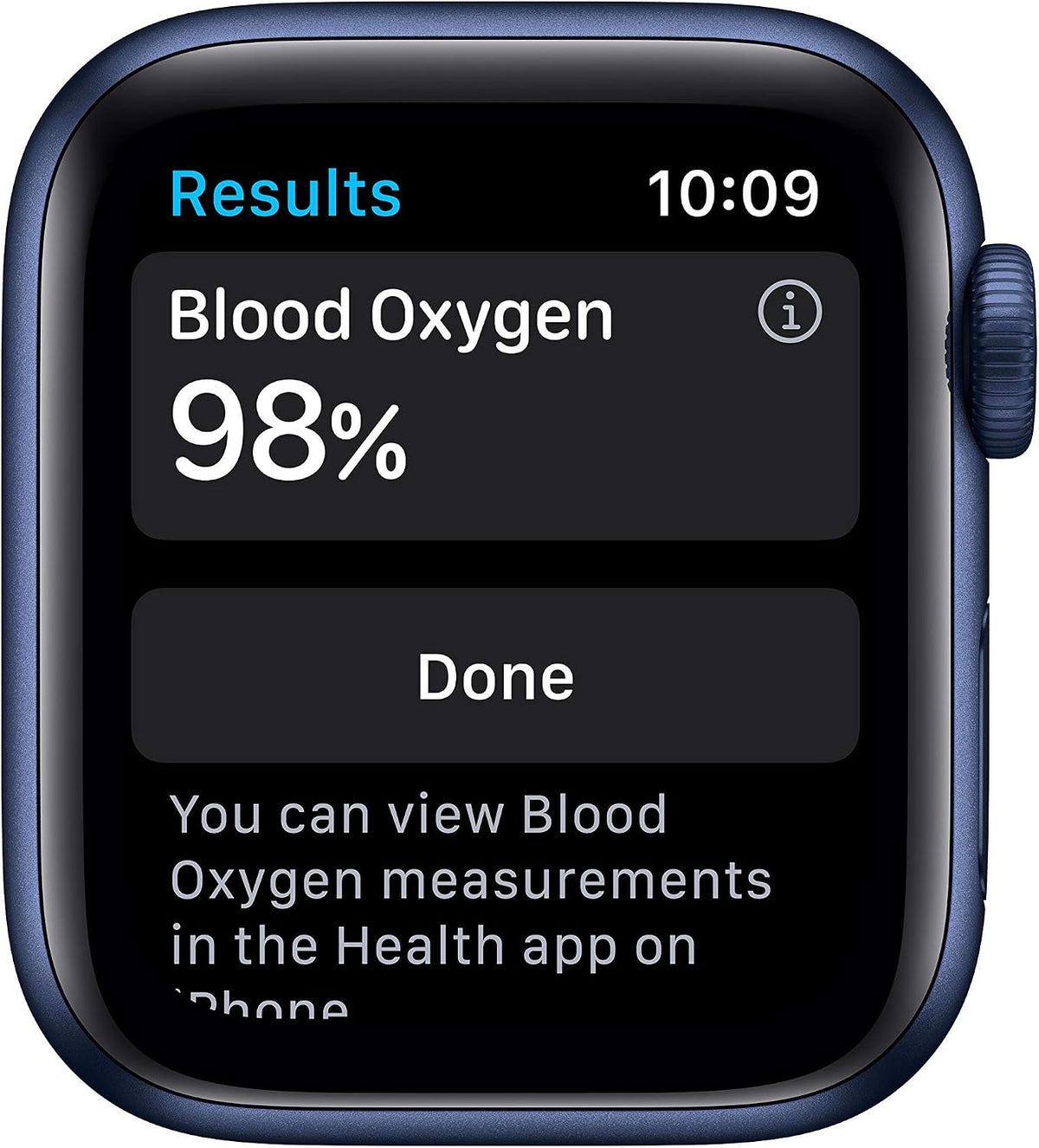 Apple Watch Series 6 (GPS, 40mm) Blue Aluminium Case + Deep Navy Strap