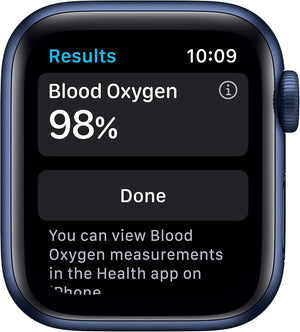 Apple Watch Series 6 (GPS, 40mm) Blue Aluminium Case + Deep Navy Strap