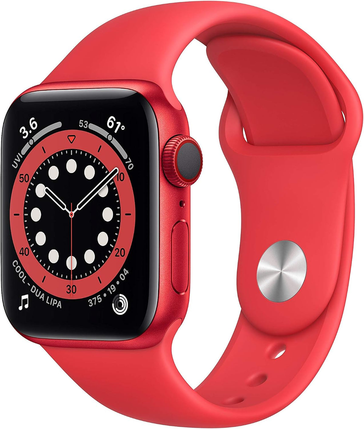 Apple Watch Series 6 (GPS+Cellular, 40mm) PRODUCT(RED) Case + Red Strap
