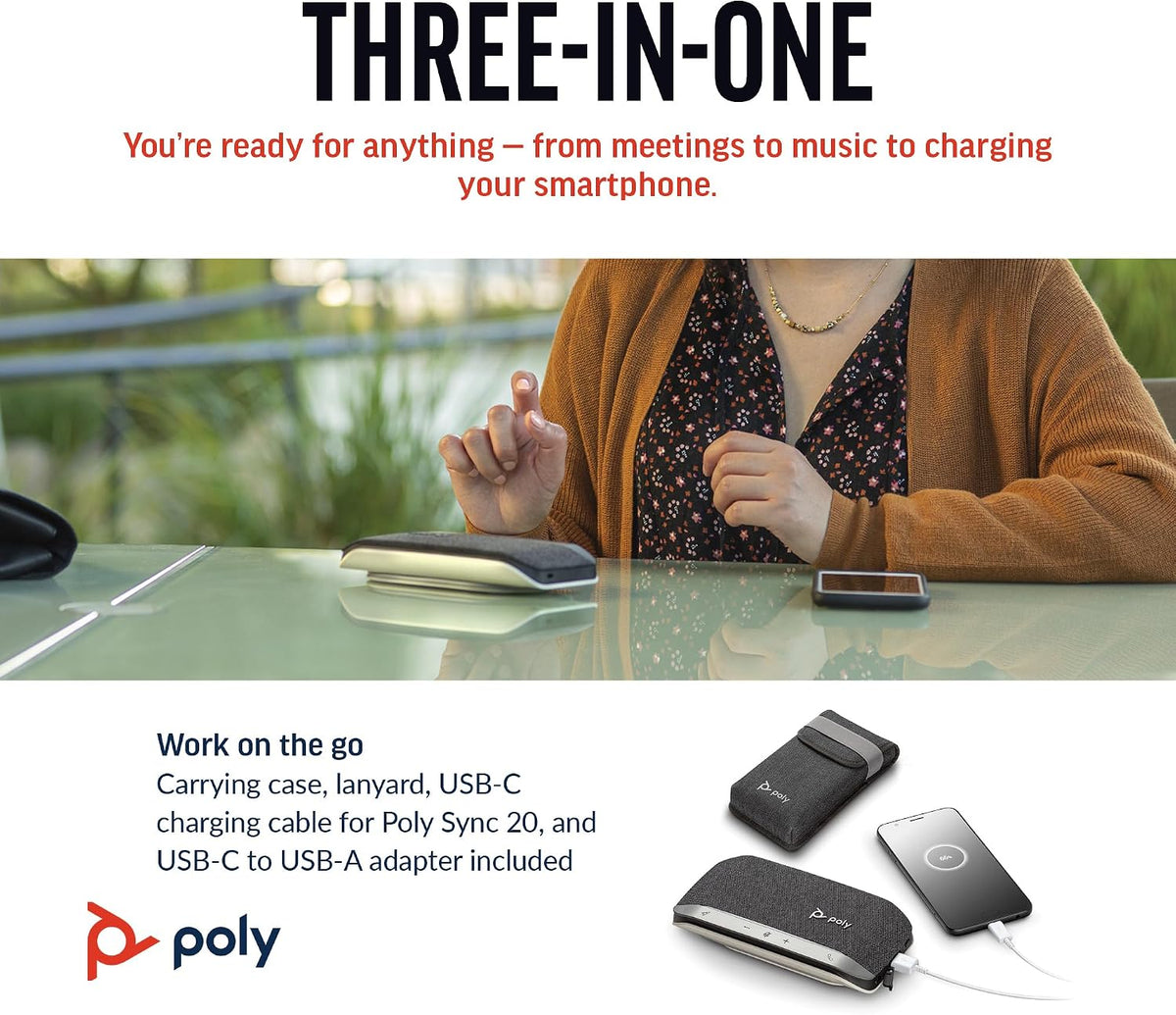 Poly Sync 20 Bluetooth Speakerphone