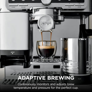 Ninja Luxe Pro ES701UK 3-in-1 Bean to Cup Coffee Machine with Grinder - Silver
