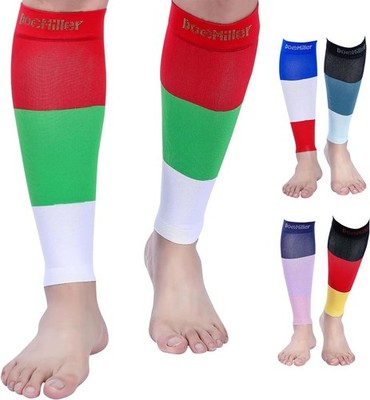 Doc Miller Calf Compression Leg Sleeve Men Women 15-20mmhg Red Green White Xl