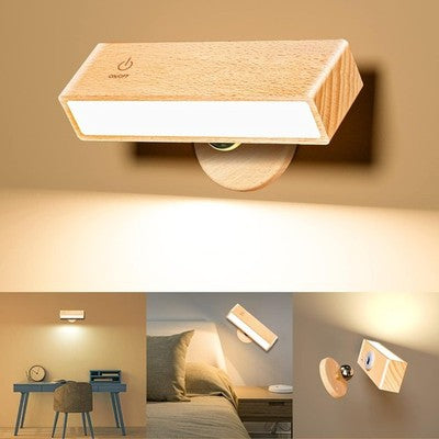 YiLaie Battery Wall Light Reading Lamp 4000mAh 360� Rotate 98 Levels Dimmable
