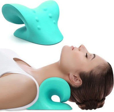 Anzorhal Neck Stretcher Cloud Cervical Traction Device Pain Relief Dark Blue