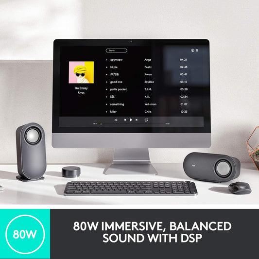 Logitech Z407 Bluetooth PC Speakers with Subwoofer & Wireless Control