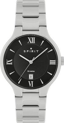 Spirit Men's Analog Quartz Watch Alloy Steel Strap SP3011 Silver Wristwatch