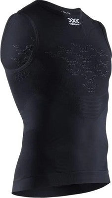 X-Bionic Mens Energizer 4.0 Light Singlet T-Shirt Opal Black/Arctic White Medium