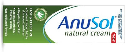 Anusol Natural Cream Piles Treatment 30G Hemorrhoids Relief