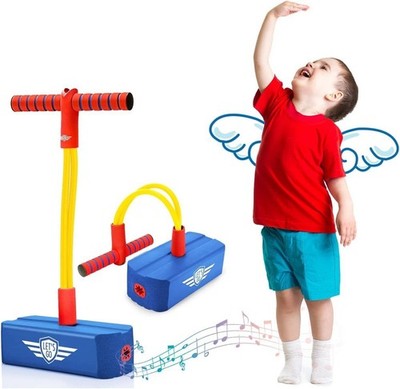 Pogo Stick for Children Ultimate Outdoor Sensory Toy Aged 3-12 with Rhythm Fun