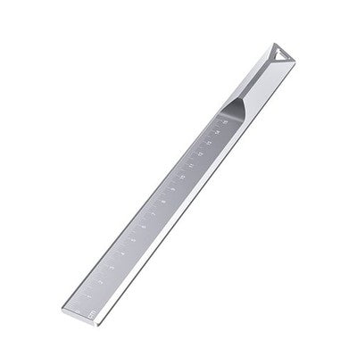 Aluminium Alloy Laser-Etched Ruler 7" / 15cm Imperial & Metric - Silver