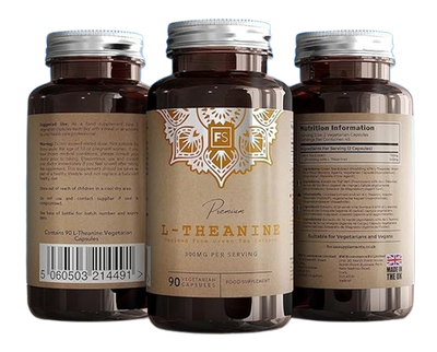 90 L-Theanine Capsules From Green Tea - High Strength 750Mg Green Tea Extract