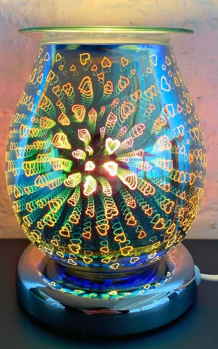 L&p Multicolor One Size Aroma Bulb Lamp Hearts Decorative Home Gift Decor