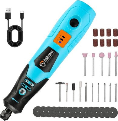 GoGonova 4V Cordless Rotary Tool 43 Accessories Variable Speed Engraving Set