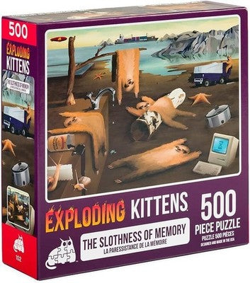 Exploding Kittens The Slothness Of Memory 500 Piece Jigsaw Puzzle