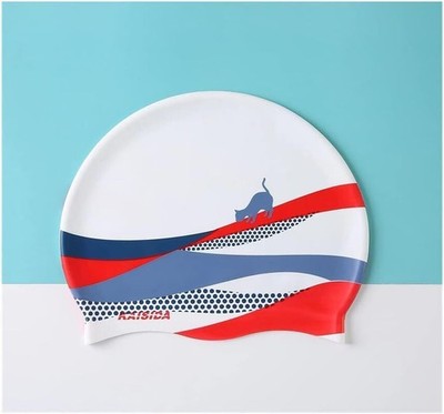 Kaisida Silicone Swim Cap, Comfortable Bathing Cap, Men & Women