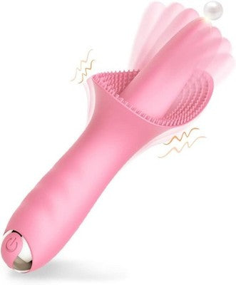 Licking Stimulator - Silicone - Adult Toys for Couples - 10 Modes - Pink