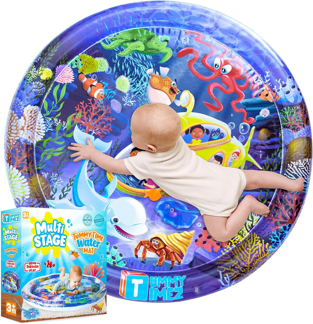 TT Tummytimez XL Inflatable Tummy Time Water Play Mat