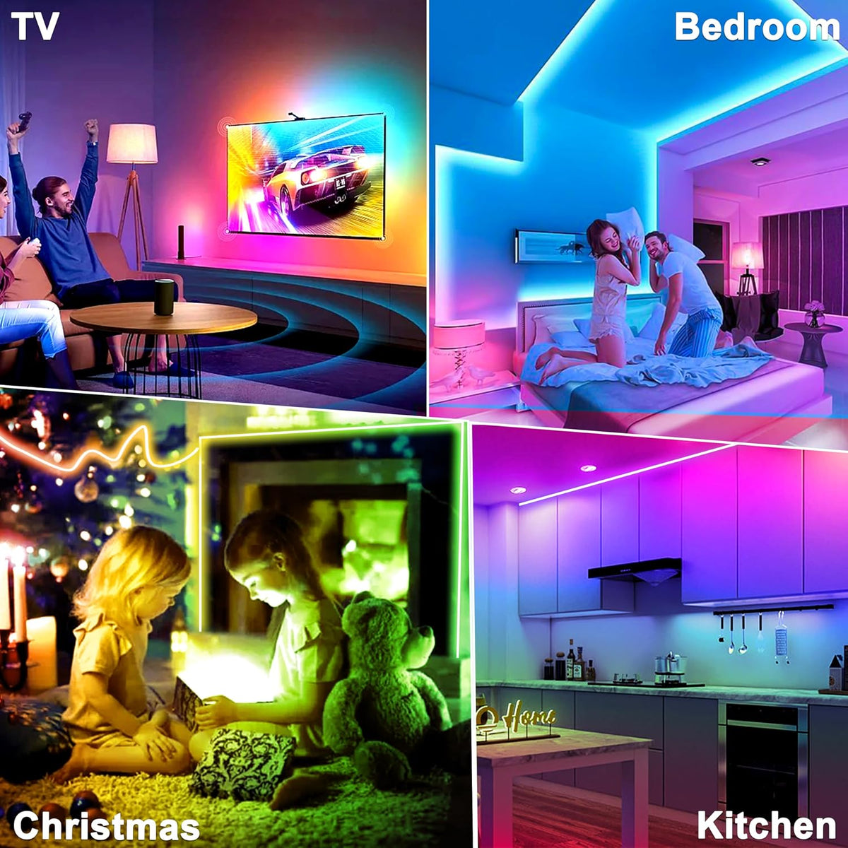 AXMOTUT RGBIC COB LED Light Strip 3M 24V with Remote & Adapter