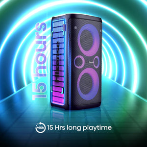 Hisense Party Storm Bluetooth Megasound Party Speaker - Black