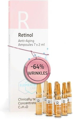Retinol Serum For Wrinkles - Collagen Booster, Face Lift, 7 Ampoules